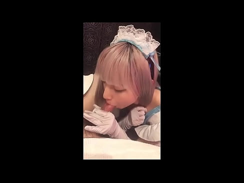 ❤️ Japanese Idol [mayuka], kostum pelayan Prancis, bagian 1, blowjob dan brengsek dengan lotion ☑ Sialan pada kami ️❤